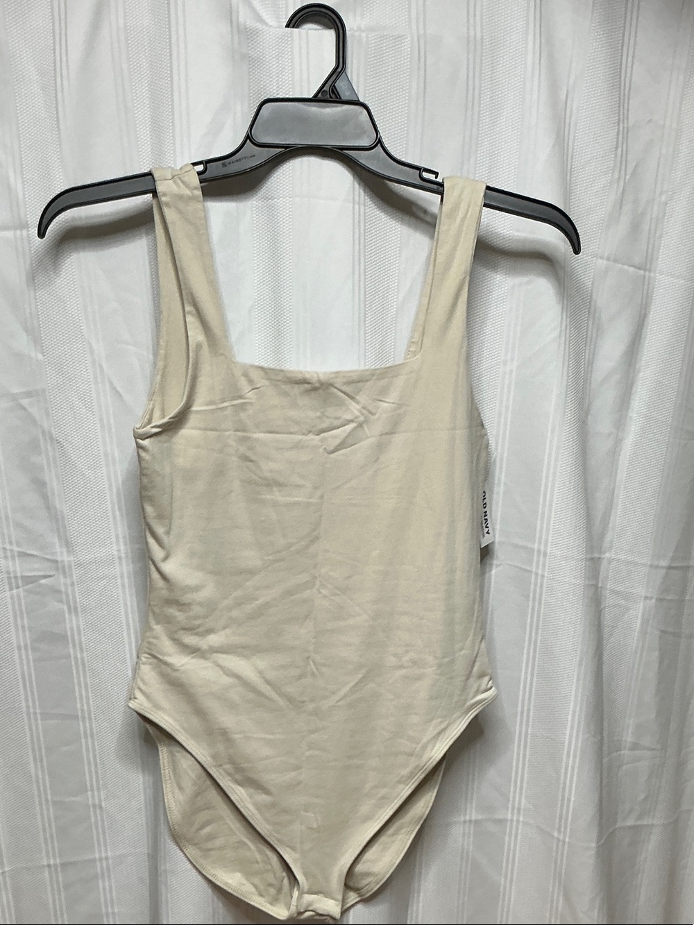 Old Navy Cream Scoop Neck Bodysuit
